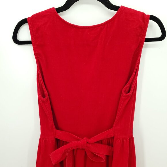 VTG 90s Bonnie & Norma 100% Cotton Corduroy Sz Medium Petite Red - Picture 9 of 12